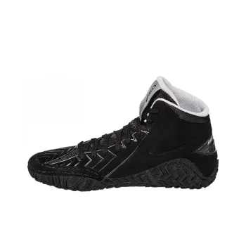 Asics Aggressor 3 Anti-Slip Wear-Resistant Breathable Lightweight Mid-Top Running Shoes Men's Black White