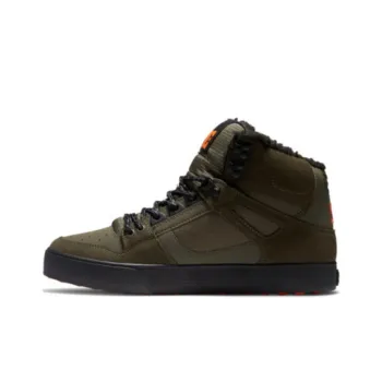 DC Shoes Cushioned Slip Resistant Mid Top Outdoor Shoes Men's Green Black