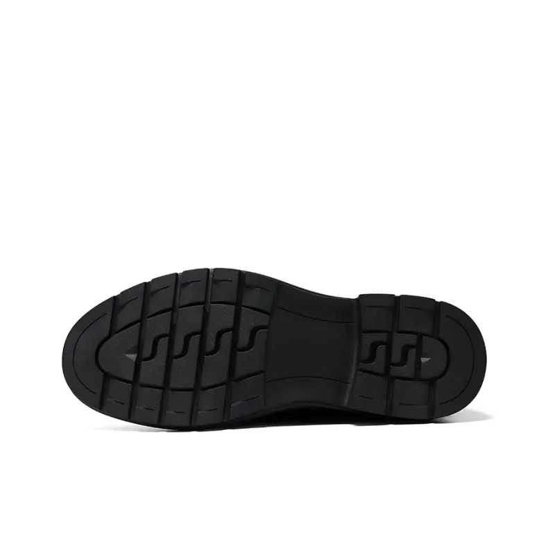 Poitulas Dress Shoes Men Low Top Black-5