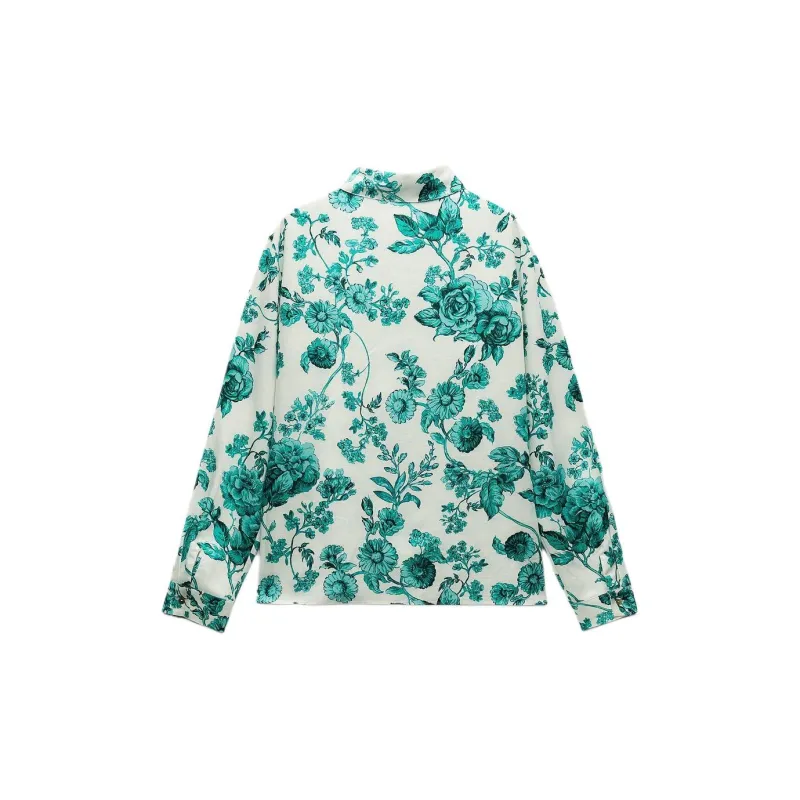 ZARA Shirts Women's Green-1