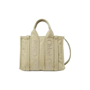 Chloe Woody Recycled Nylon Tote Bag, Shopping Bag, Shoulder Bag, Crossbody Bag, Handbag Trumpets Women's Hot Sandy