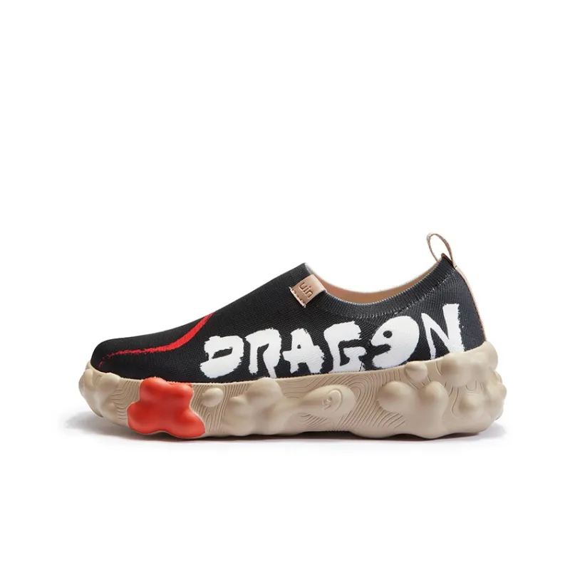 U.IN Painted Travel Shoes Year Of The Dragon TT Low-Top Casual Shoes Men's-35