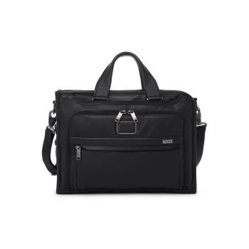 TUMI Leather Briefcase Shoulder Bag Crossbody Bag Handbag Men's Black