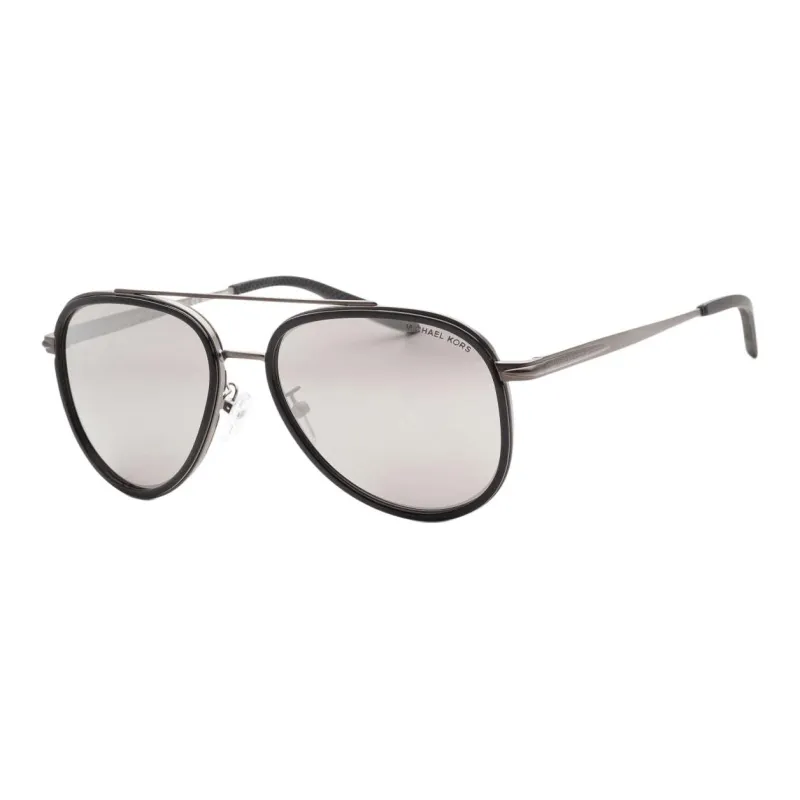 MICHAEL KORS Metal Aviator Sunglasses Men's Black-0