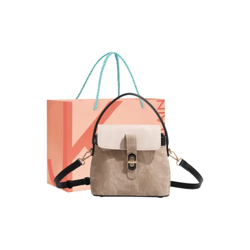 JANE KLAIN Synthetic Leather Handbag, Shoulder Bag Regular Women's Ecru