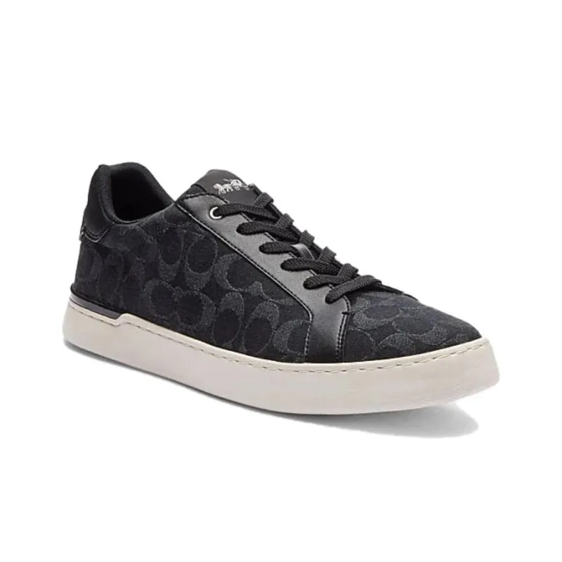 COACH Clip Low Top Skateboard Shoes Men's Black-2
