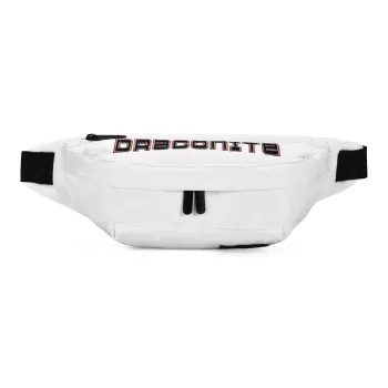 DRACONITE Polyester Fanny Pack Sling Bag Crossbody Bag Unisex White