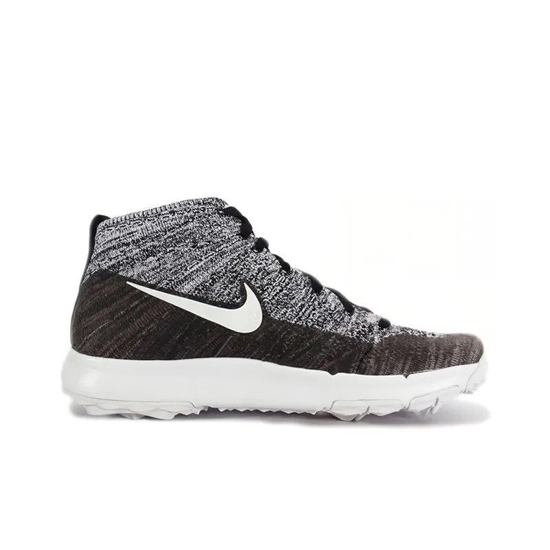 Nike Flyknit Chukka Spikless Golf Shoes 'Black White' Women's-1