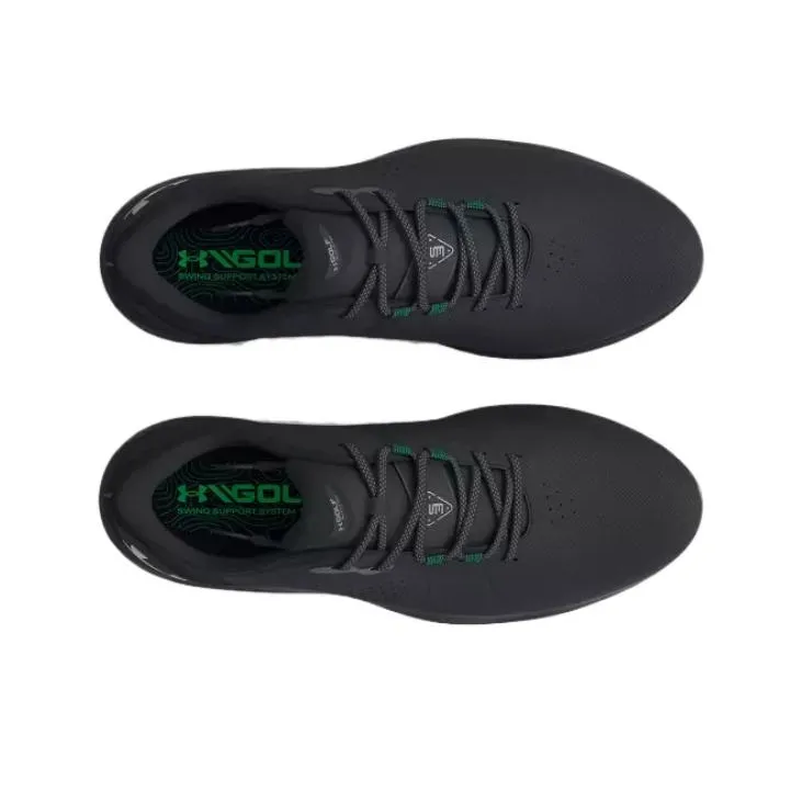 Under Armour UA Drive Pro Golf Anti Slip Wear Resistant Low Top Golf Shoes Men's Black Green-3