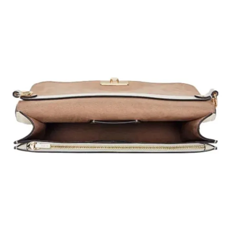 COACH Brynn Cow Leather Portable Crossbody Bag Shoulder Bag Women's Chalk White-3