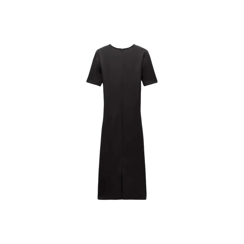 ZARA Short-Sleeved Dresses Women's Chocolate Brown-1