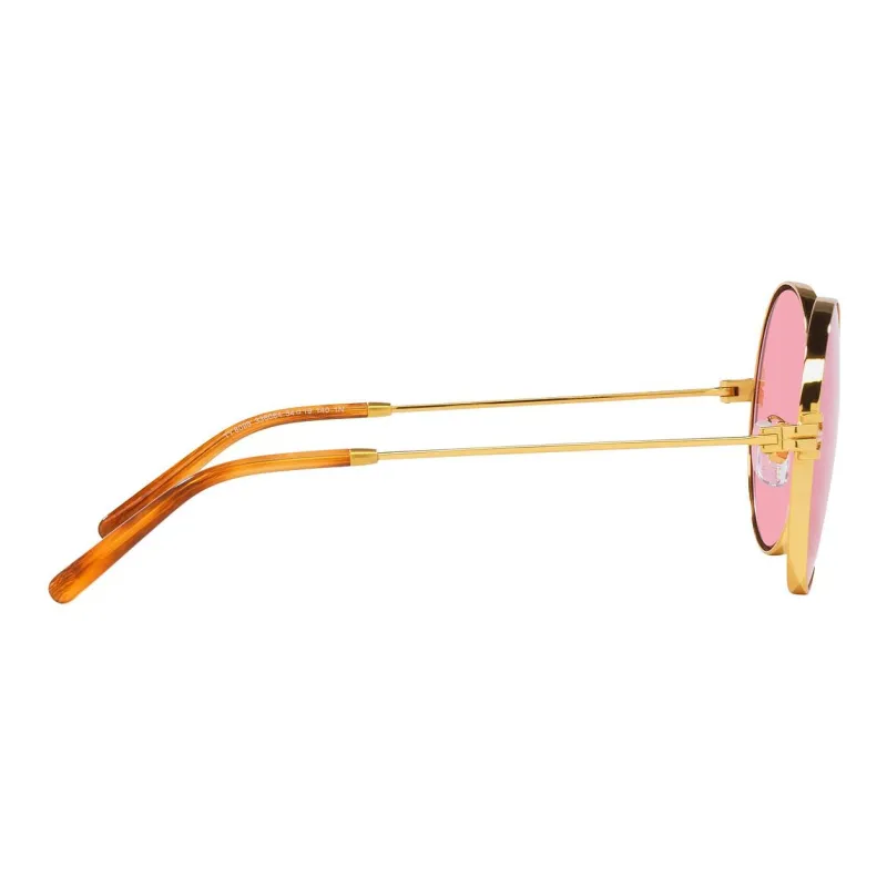 TORY BURCH Metal Round Sunglasses Women's Gold-4