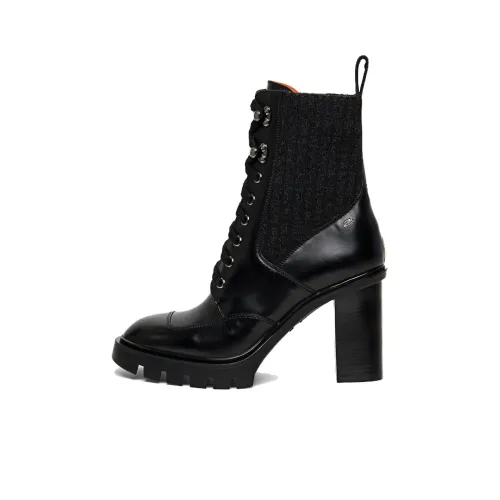 Santoni 75mm Lace-up Leather Ankle Boots