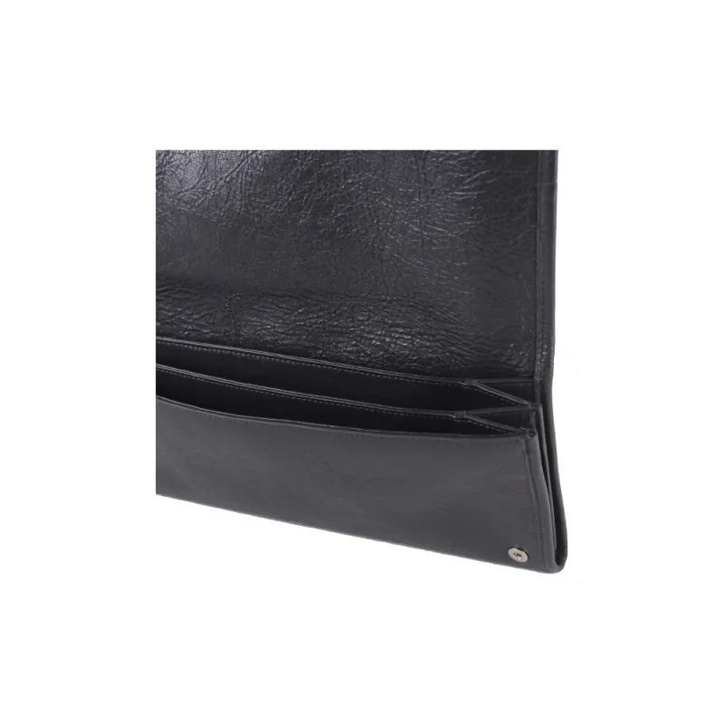 Balenciaga Lambskin Clutch Women's Dark Gray-3