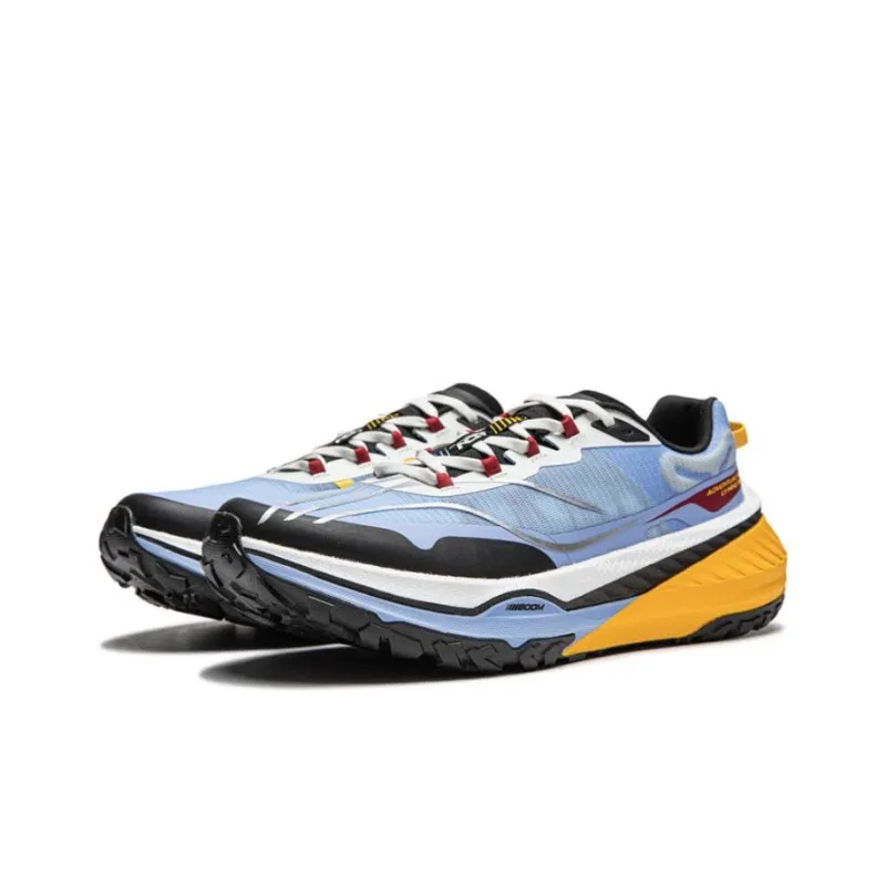LiNing Dilu Support Cushioning Wear-Resistant Slip-Resistant Rebound Low-Top Running Shoes Men's Blue Black-2