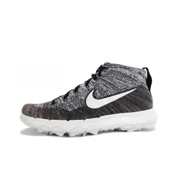 Nike Flyknit Chukka Spikless Golf Shoes 'Black White' Women's