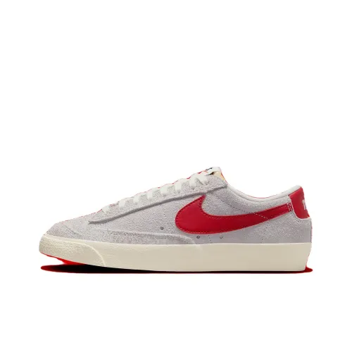 Nike Blazer Skateboard Shoes Men Low-Top Gray/Red