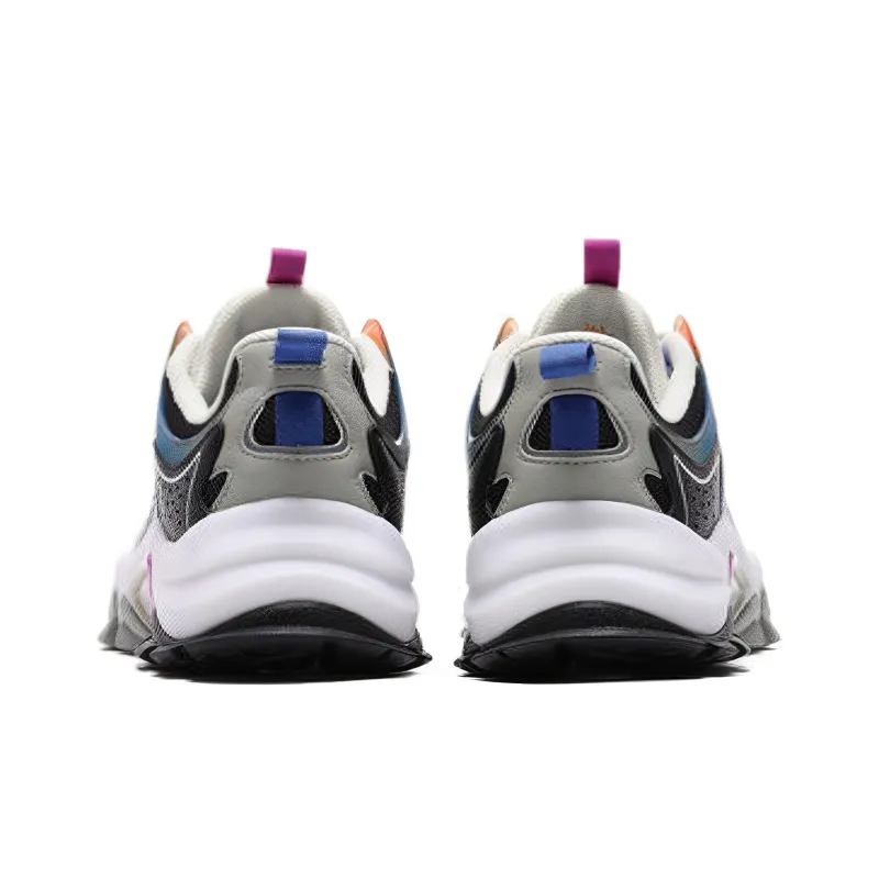 361° Prehistoric Giant Creatures Cushioned Slip-Resistant Low-Top Chunky Sneakers Men's White Gray-3