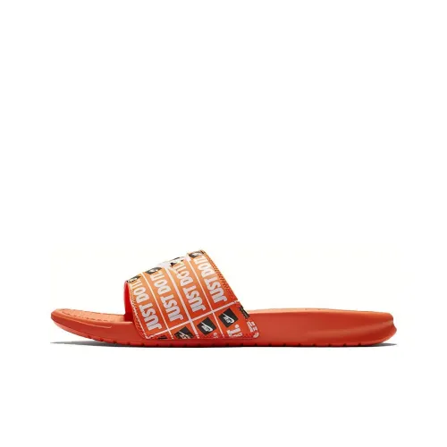 Nike Benassi JDI Print 'Cone' White/Orange