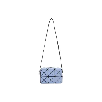 ISSEY MIYAKE Cuboid Polyvinyl Chloride Resin Shoulder Bag, Crossbody Bag Women's Light Blue