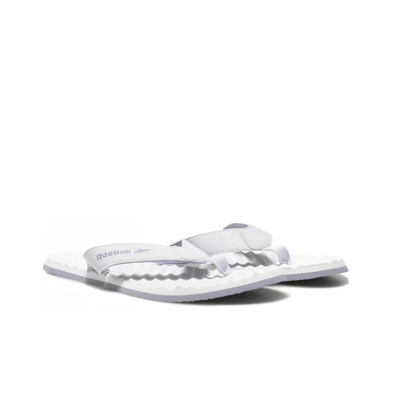 Reebok Abrasion-Resistant Flip Flops Men's White Purple-2