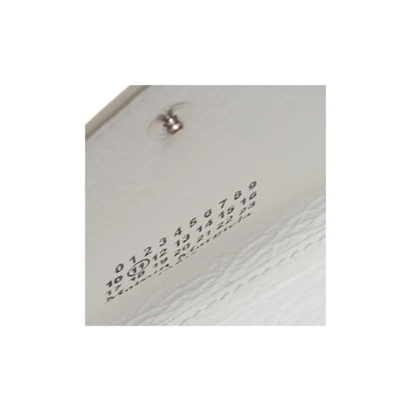 Maison Margiela Calfskin Card Holder Women's White-7