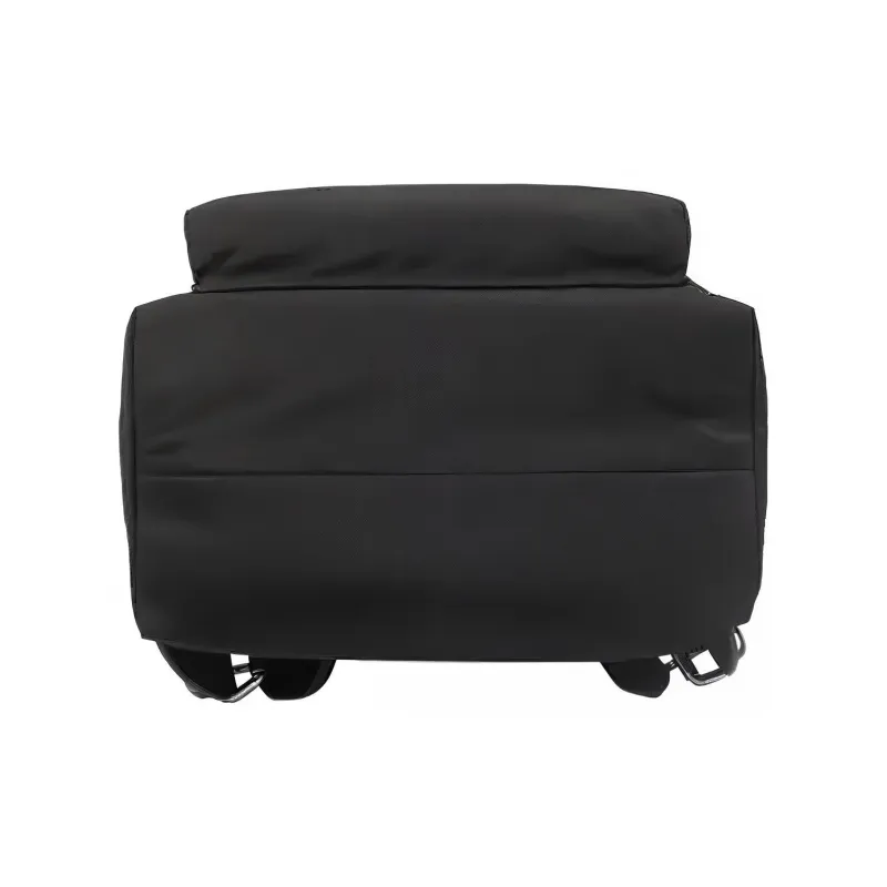 Burberry Logo Print Nylon Double Buckle Backpack Black-3