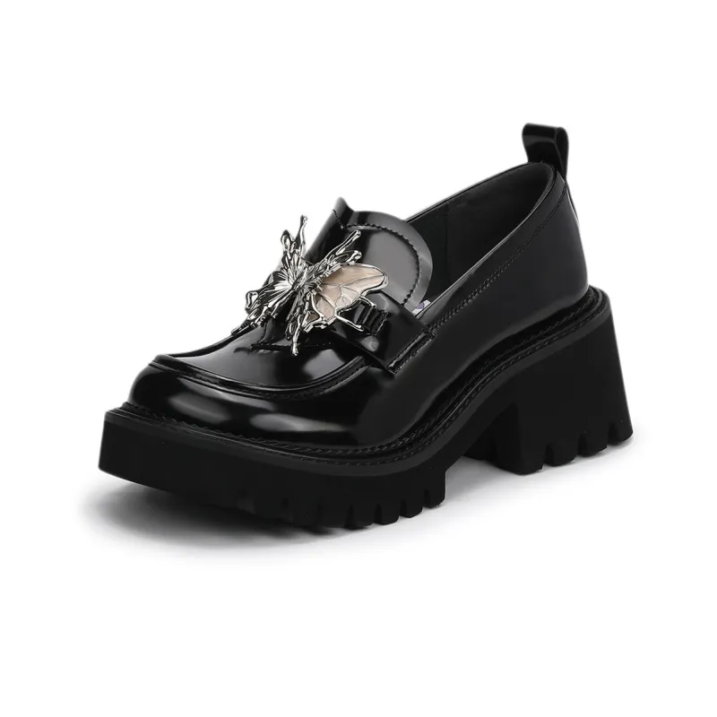 SATURDAY MODE Loafers 6.5cm Women's Black-1