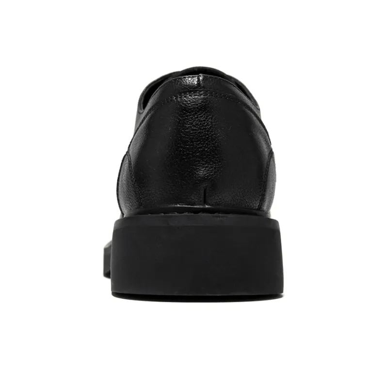 GZZ Dress Shoes Men Low Top Black-3