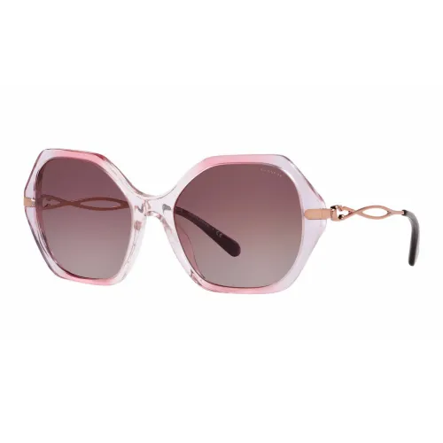 COACH Irregular Shape Sunglasses Women's Pink