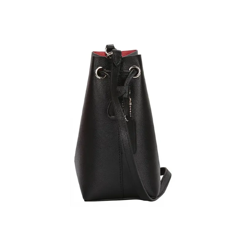 COACH Lena Leather Bucket Bags Crossbody Bag, Shoulder Bag Women's Black-2