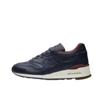 Horween Leather x New Balance NB 997 Cushioning Wear-Resistant Low-Top Running Shoes Unisex Blue