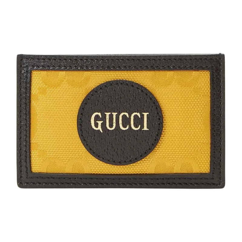 GUCCI Off The Grid Recycled Nylon Card Holder Unisex Orange-0