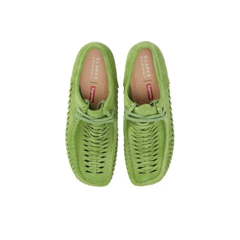 Clarks X Supreme Woven Wallabee 'Green'-2