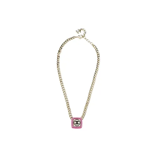 CHANEL Necklaces Women's Pink