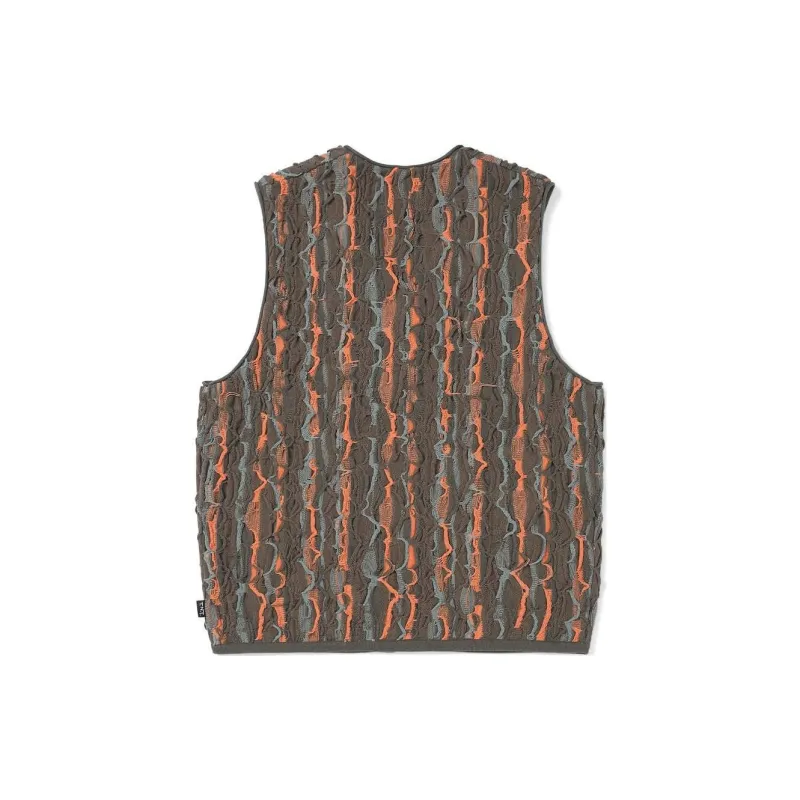 Thisisneverthat SS24 Ultras Collection 3D Cable Knit Vest Brown Vest Unisex Brown-1