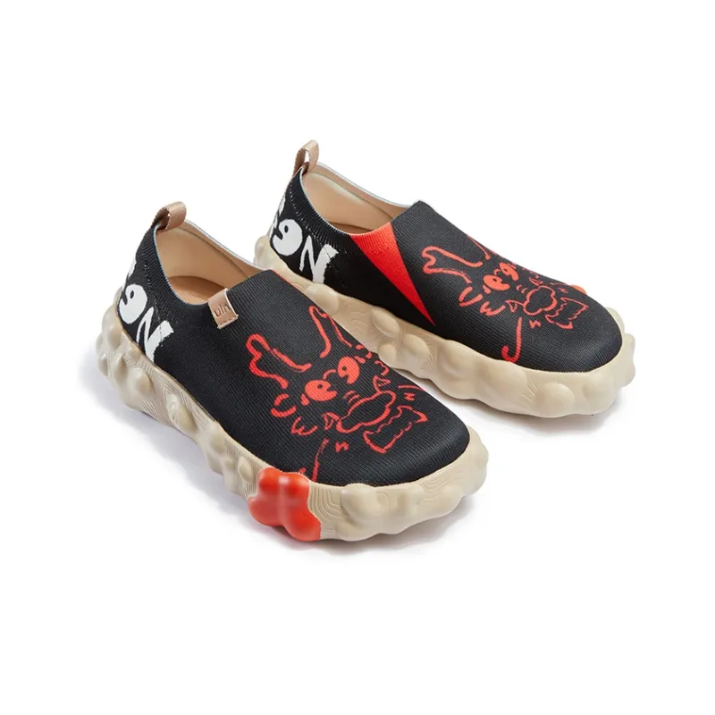 U.IN Painted Travel Shoes Year Of The Dragon TT Low-Top Casual Shoes Men's-23
