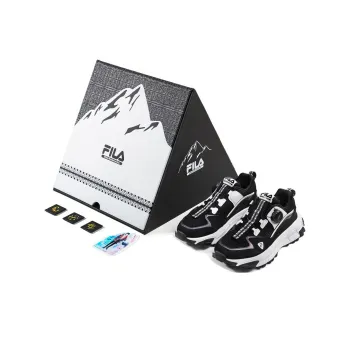 White Mountaineering X FILA FUSION FILA X White Mountaineering Chunky Sneakers Men Low Top Black/White