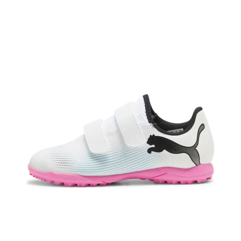 PUMA Future AG Rubber Short Studs Anti Slip Wear Resistant Soccer Shoes Unisex White Pink-0