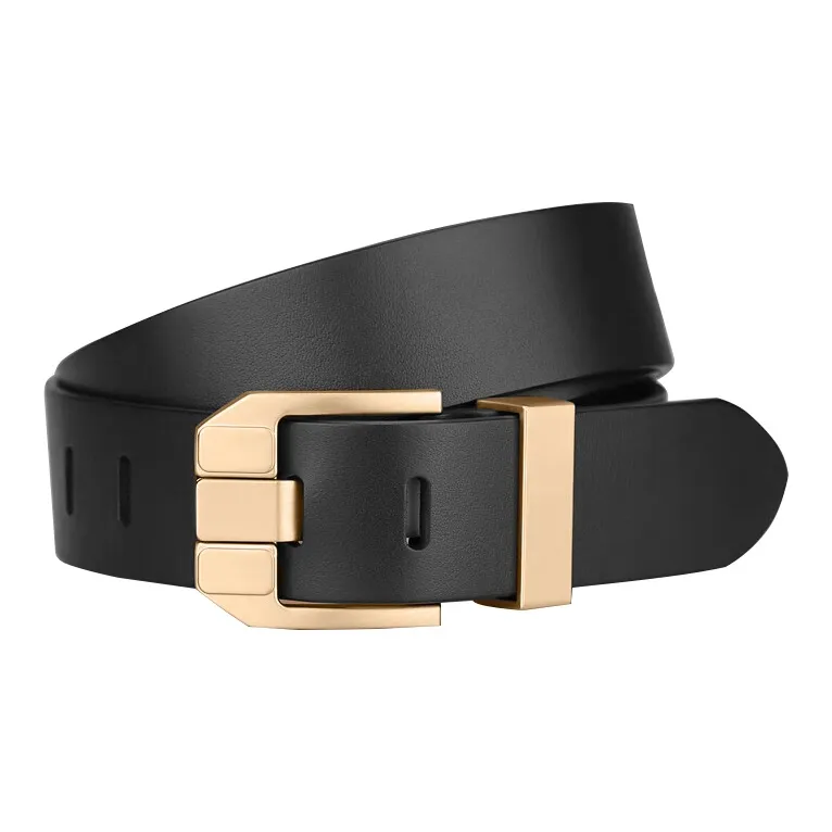 Old Man's Head Fashion Vintage Versatile Pin Buckle Cow Leather Leather Belts Men's 3.8cm Width-1