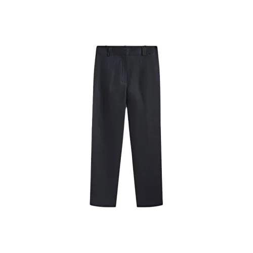 Massimo Dutti Suit Trousers Women's Navy Blue