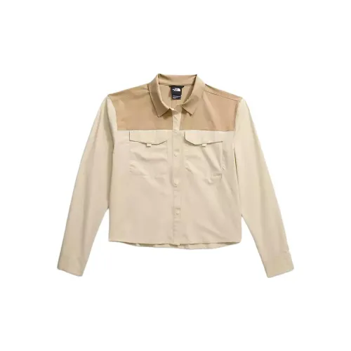 THE NORTH FACE Shirts Women's Khaki/Gravel Stone Color