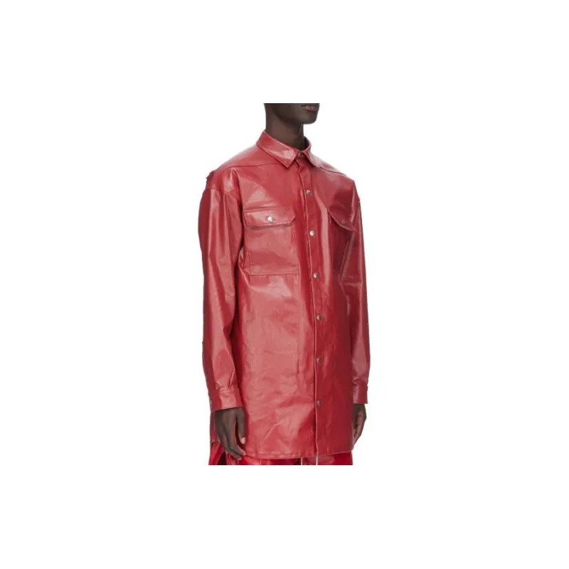 RICK OWENS/RO SS24 Jackets Coats Men's Red-1