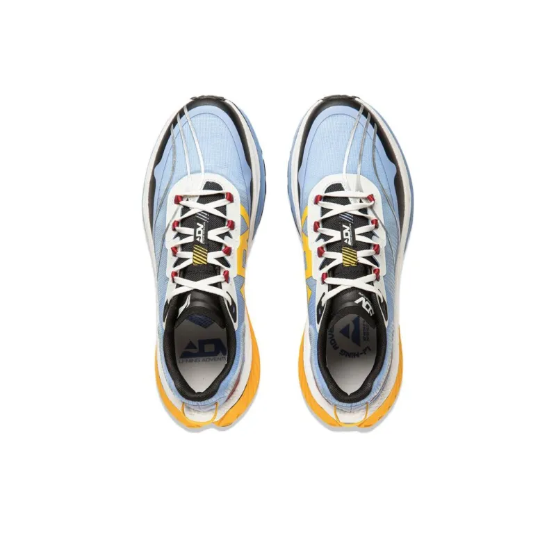 LiNing Dilu Support Cushioning Wear-Resistant Slip-Resistant Rebound Low-Top Running Shoes Men's Blue Black-3