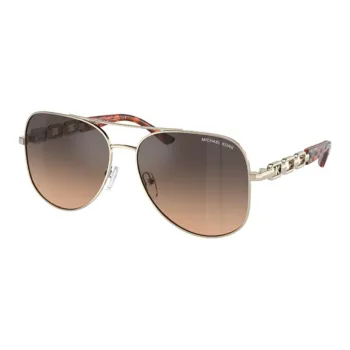 MICHAEL KORS Metal Aviator Sunglasses Women's Gold