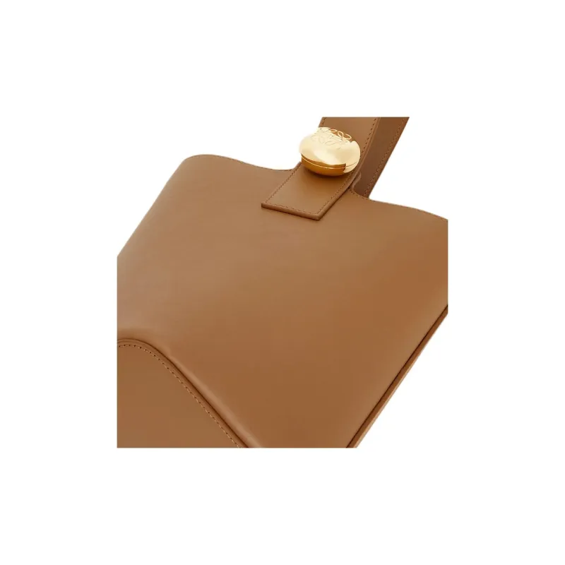 LOEWE Soft Cow Leather Bucket Bag, Shoulder Bag, Crossbody Bag, Handbag Mini Women's Brown-6