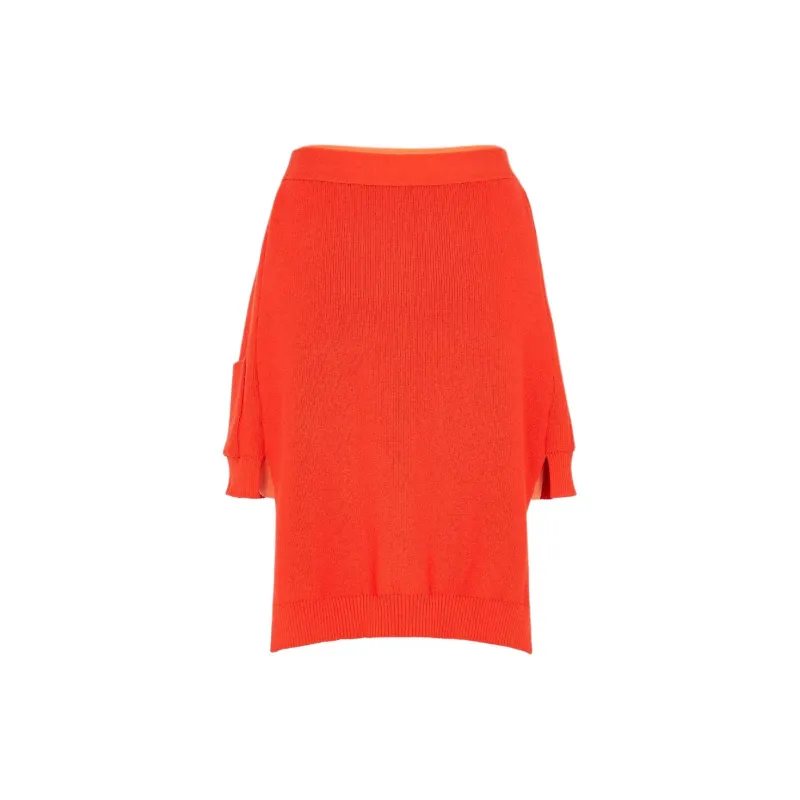 FENDI Double Layer Short Fitted Skirt-1