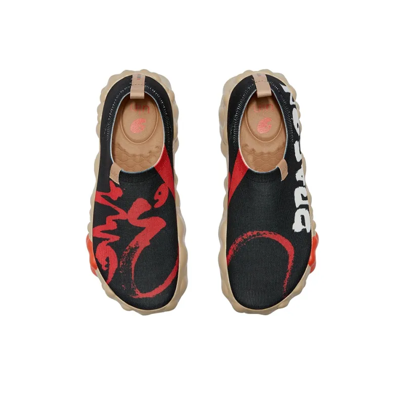 U.IN Painted Travel Shoes Year Of The Dragon TT Low-Top Casual Shoes Men's-39