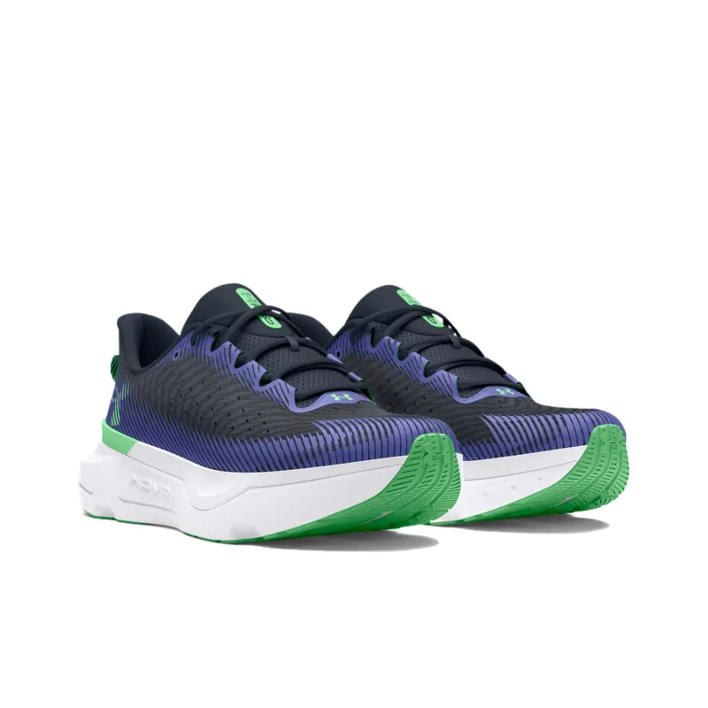 Under Armour Cushioning Wear Resistant Low Top Running Shoes Men's Purple White-2