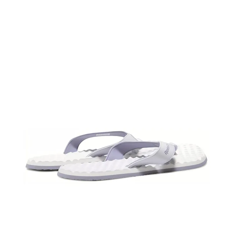 Reebok Abrasion-Resistant Flip Flops Men's White Purple-3
